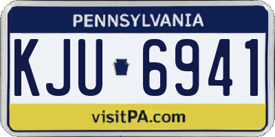 PA license plate KJU6941