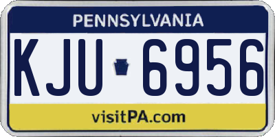 PA license plate KJU6956