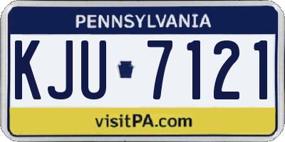 PA license plate KJU7121