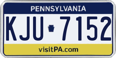 PA license plate KJU7152