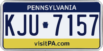 PA license plate KJU7157