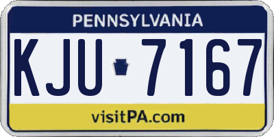 PA license plate KJU7167