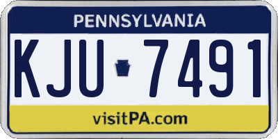 PA license plate KJU7491