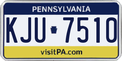 PA license plate KJU7510