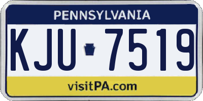 PA license plate KJU7519