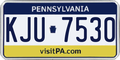 PA license plate KJU7530
