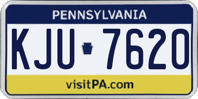 PA license plate KJU7620