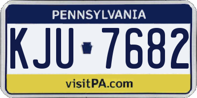PA license plate KJU7682