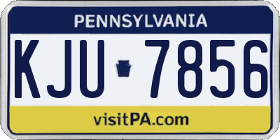 PA license plate KJU7856