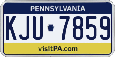 PA license plate KJU7859