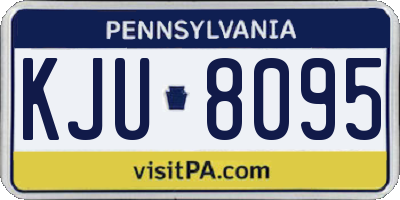 PA license plate KJU8095