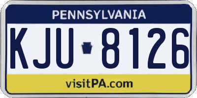 PA license plate KJU8126