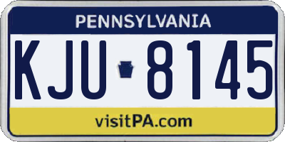 PA license plate KJU8145