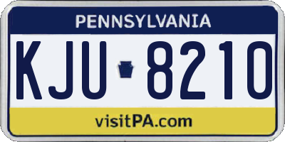 PA license plate KJU8210