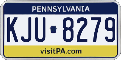 PA license plate KJU8279