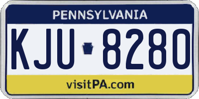 PA license plate KJU8280