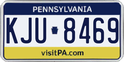 PA license plate KJU8469