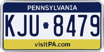 PA license plate KJU8479