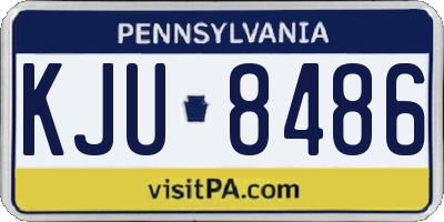 PA license plate KJU8486