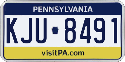 PA license plate KJU8491