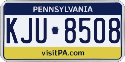 PA license plate KJU8508