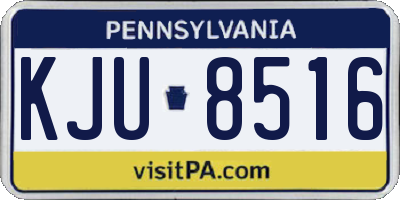 PA license plate KJU8516