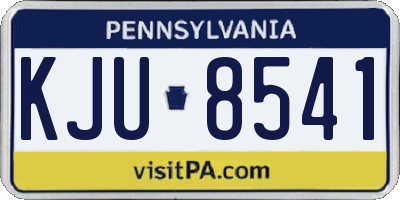 PA license plate KJU8541