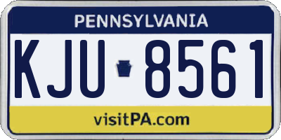PA license plate KJU8561
