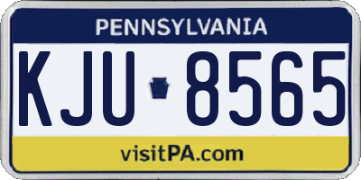 PA license plate KJU8565