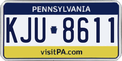 PA license plate KJU8611