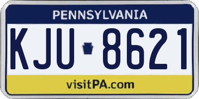 PA license plate KJU8621