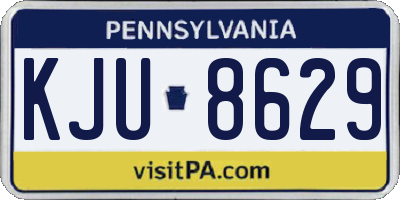 PA license plate KJU8629