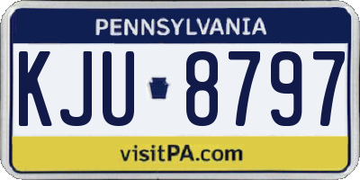 PA license plate KJU8797