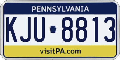 PA license plate KJU8813
