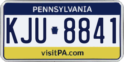 PA license plate KJU8841