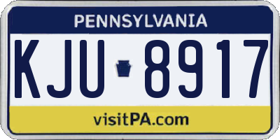 PA license plate KJU8917