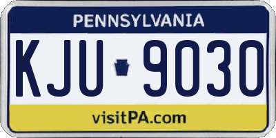 PA license plate KJU9030