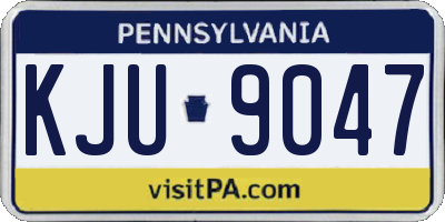 PA license plate KJU9047