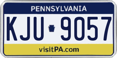 PA license plate KJU9057