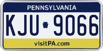PA license plate KJU9066