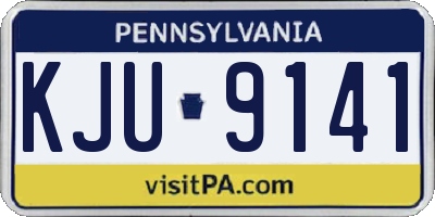 PA license plate KJU9141