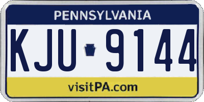 PA license plate KJU9144