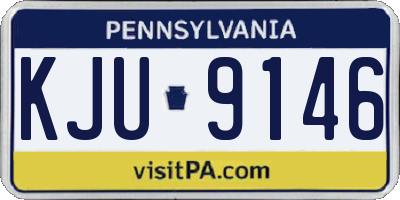 PA license plate KJU9146