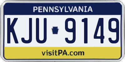 PA license plate KJU9149