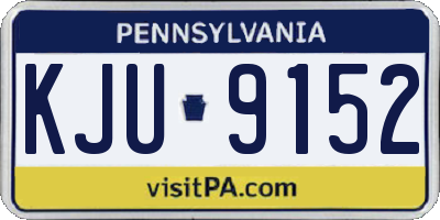 PA license plate KJU9152