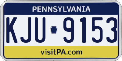 PA license plate KJU9153