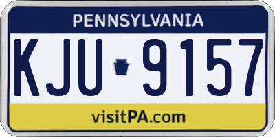 PA license plate KJU9157