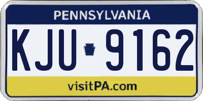 PA license plate KJU9162