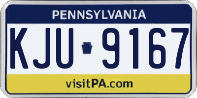 PA license plate KJU9167
