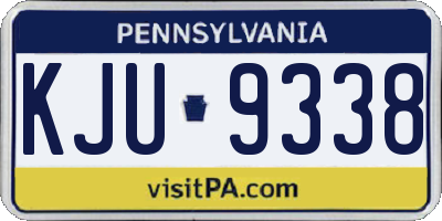 PA license plate KJU9338